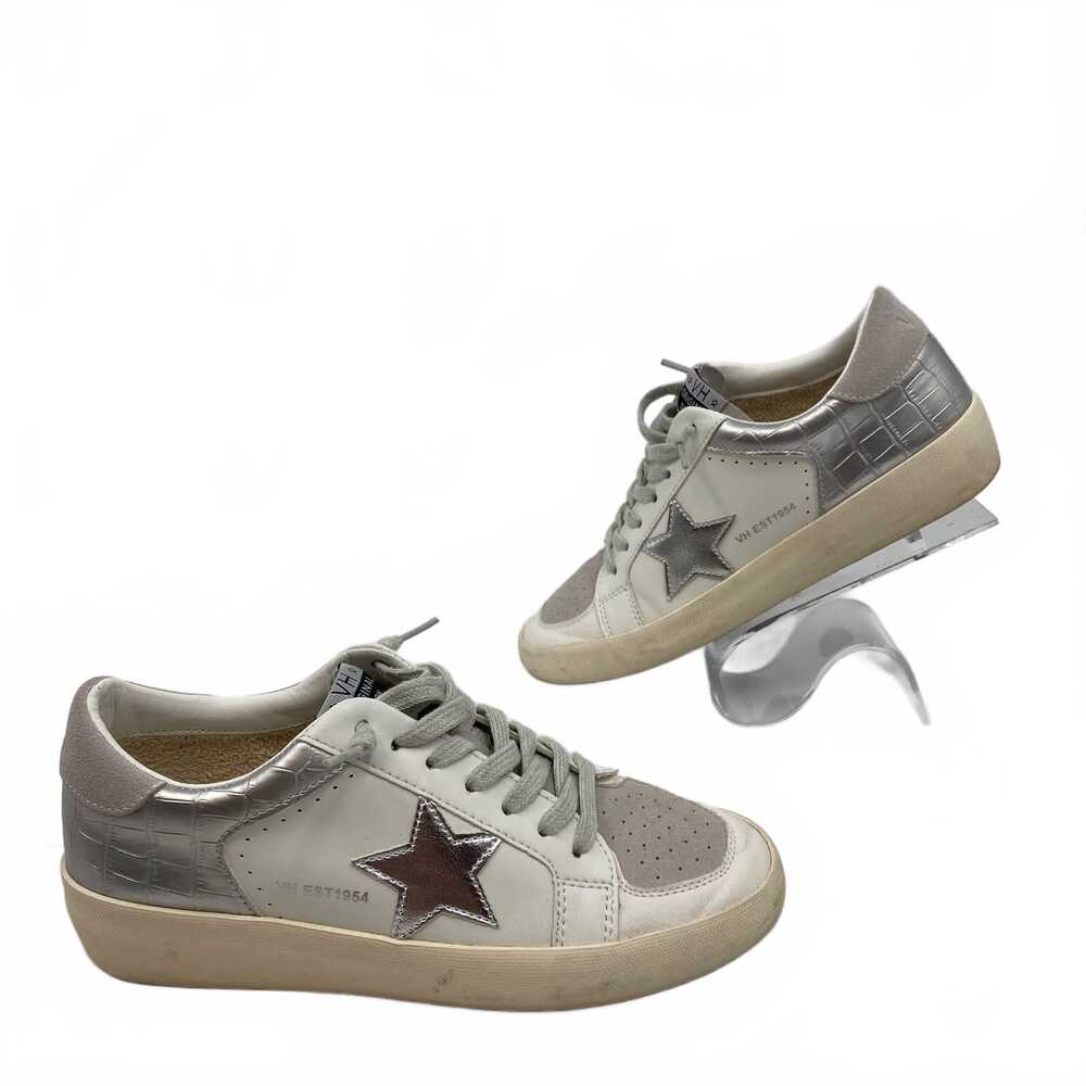 Vintage Havana White Silver Leather Sneakers | Women’s Size 8
